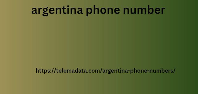 argentina phone number