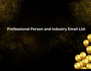 professional person and industry email list