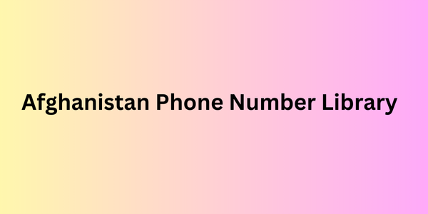 afghanistan phone number library