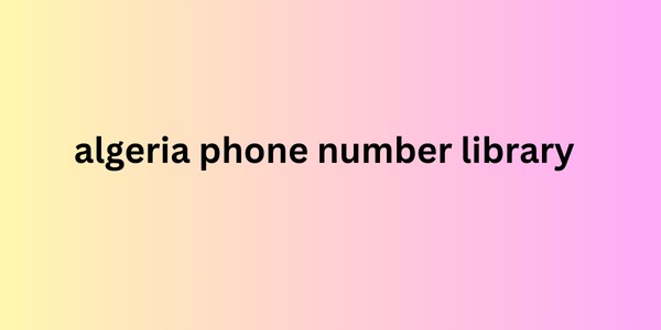 algeria phone number library