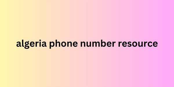 algeria phone number resource