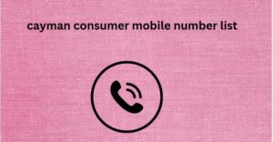 cayman consumer mobile number list