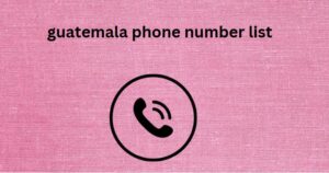 guatemala phone number list