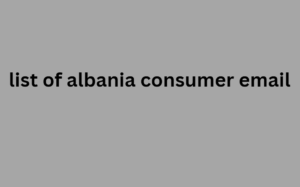 list of albania consumer email