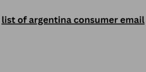 list of argentina consumer email