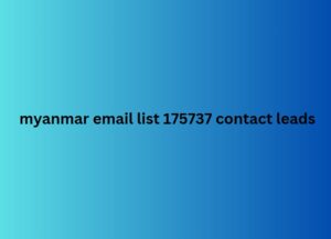 list of myanmar consumer email