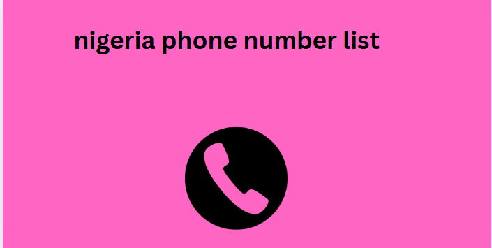 nigeria phone number list