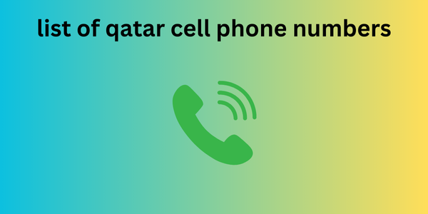 list of qatar cell phone numbers