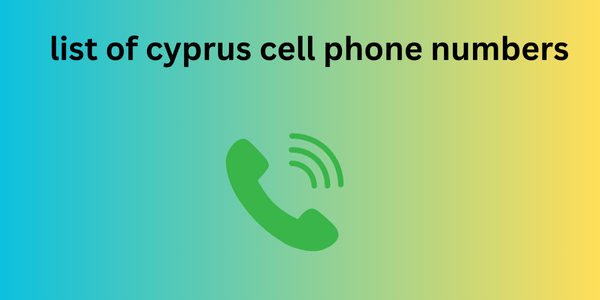 list of cyprus cell phone numbers