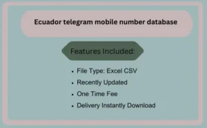 Ecuador telegram mobile number database