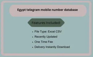 Egypt telegram mobile number database