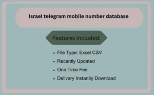 Israel telegram mobile number database