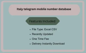 Italy telegram mobile number database