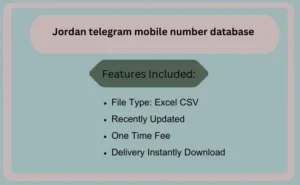 Jordan telegram mobile number database