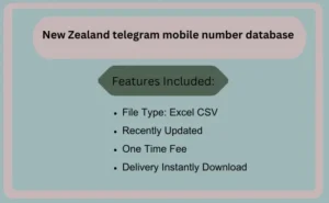 New Zealand telegram mobile number database