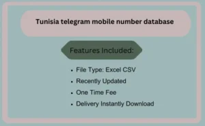 Tunisia telegram mobile number database